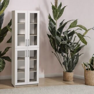 Шкаф с 4 стеклянными дверцами