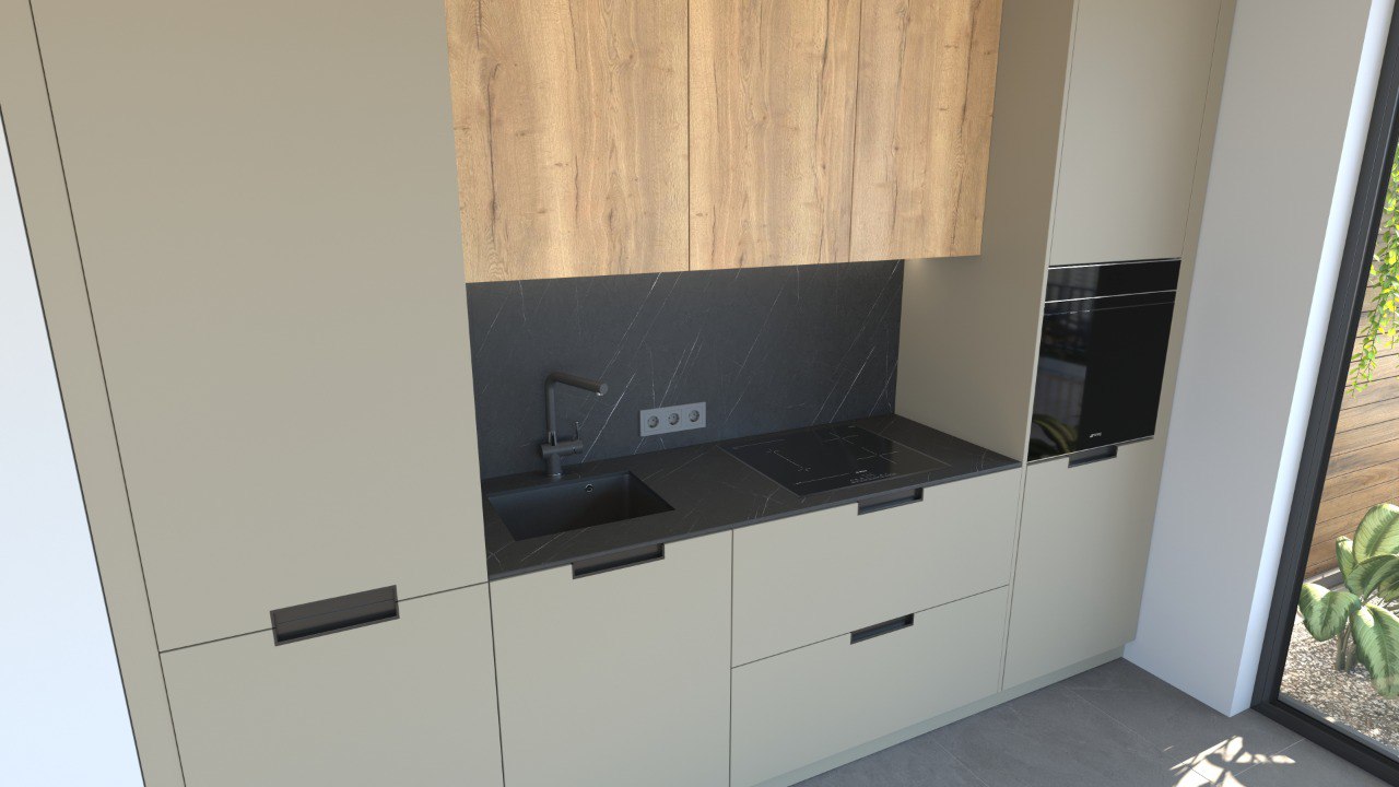 BUCĂTĂRIE DE SERIE — COMPACT WOOD HOME