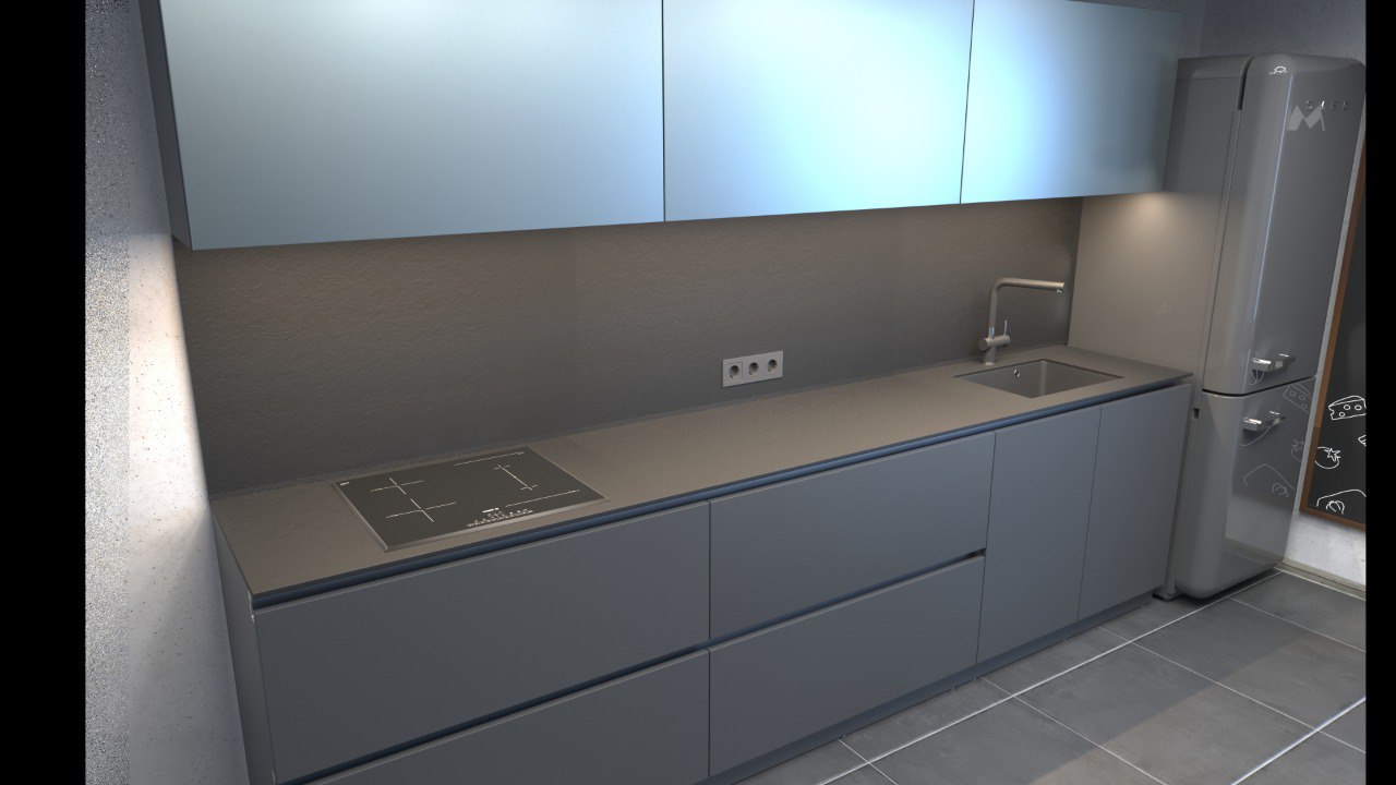 Серийная кухня — METALIC GRAY HOME