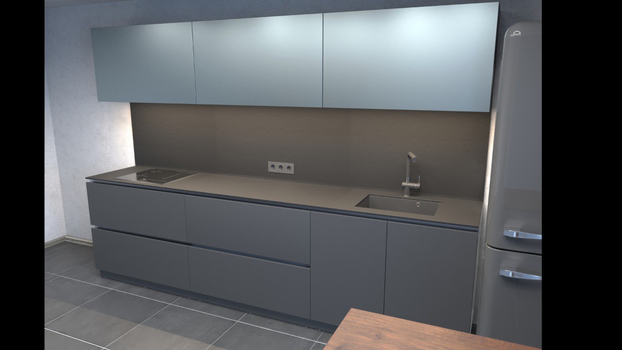 Серийная кухня — METALIC GRAY HOME